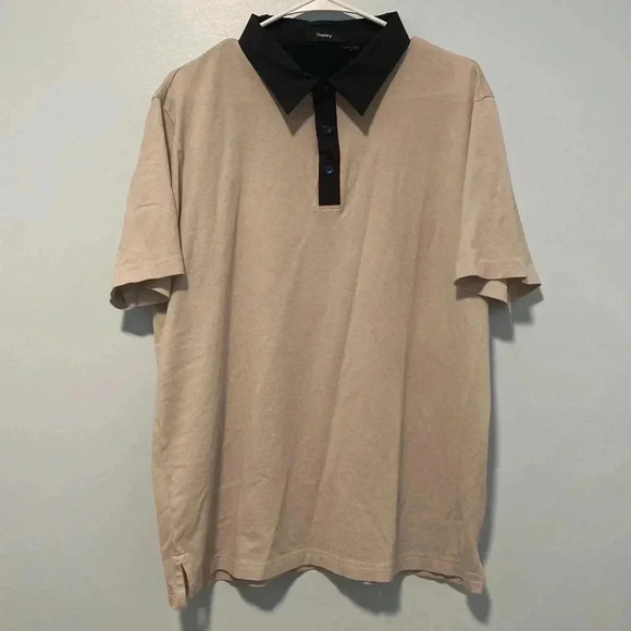 Theory Other - Theory Men's Kayser Polo Shirt Modal Jersey Rose Dust (Beige) Size XL